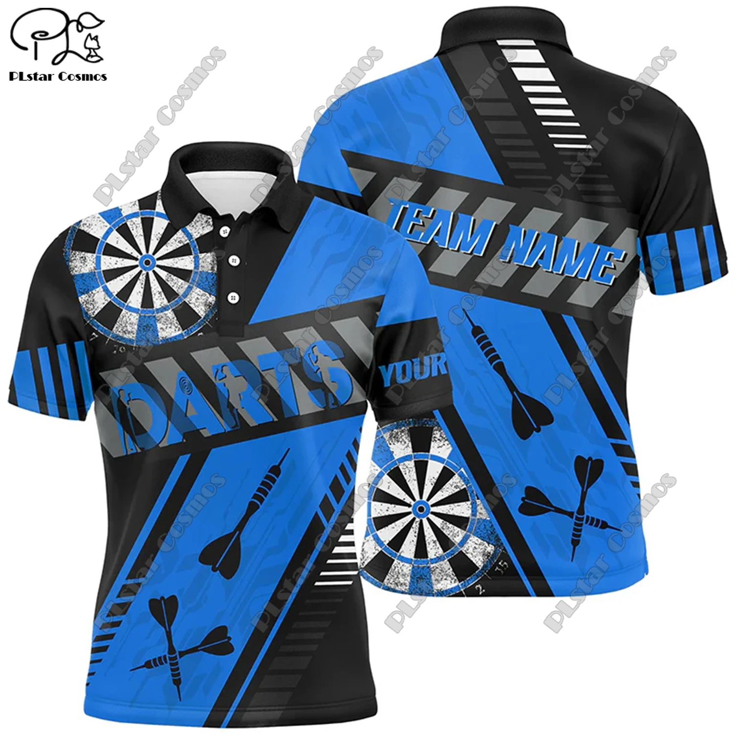 Футболка-поло с 3D-принтом пламени универсальная для отдыха спорта