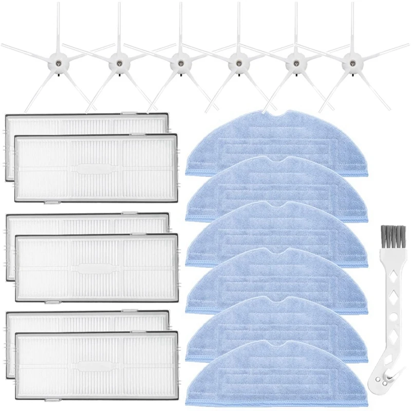

Side Brush Filter Mop Cloth Replacement Parts Kit For XIAOMI Roborock S7 T7S T7PLUS G10 Robotic Vacuum Cleaner