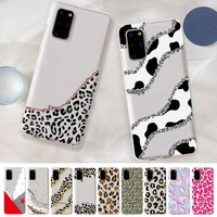 fhnblj fashion leopard phone case for samsung a 10 20 30 50s 70 51 52 71 4g 12 31 21 31 s 20 21 plus ultra