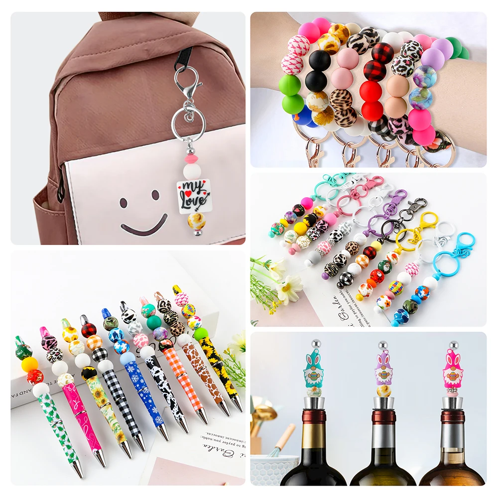 Kovict 5/10 шт. новые силиконовые фокальные бусины оптом серия ко Дню святого