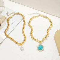2022 new trendy matching necklace simple personality hip hop necklace for women and men do not fade luxury jewelry
