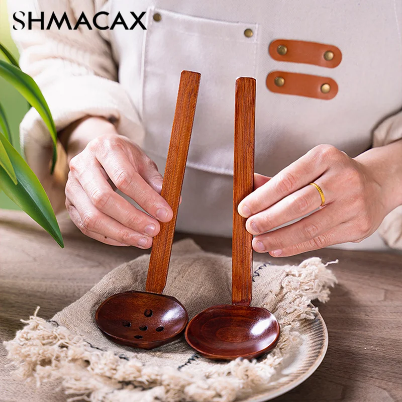Деревянная ложка кухонные коврики для супа японские деревянные сервировочные