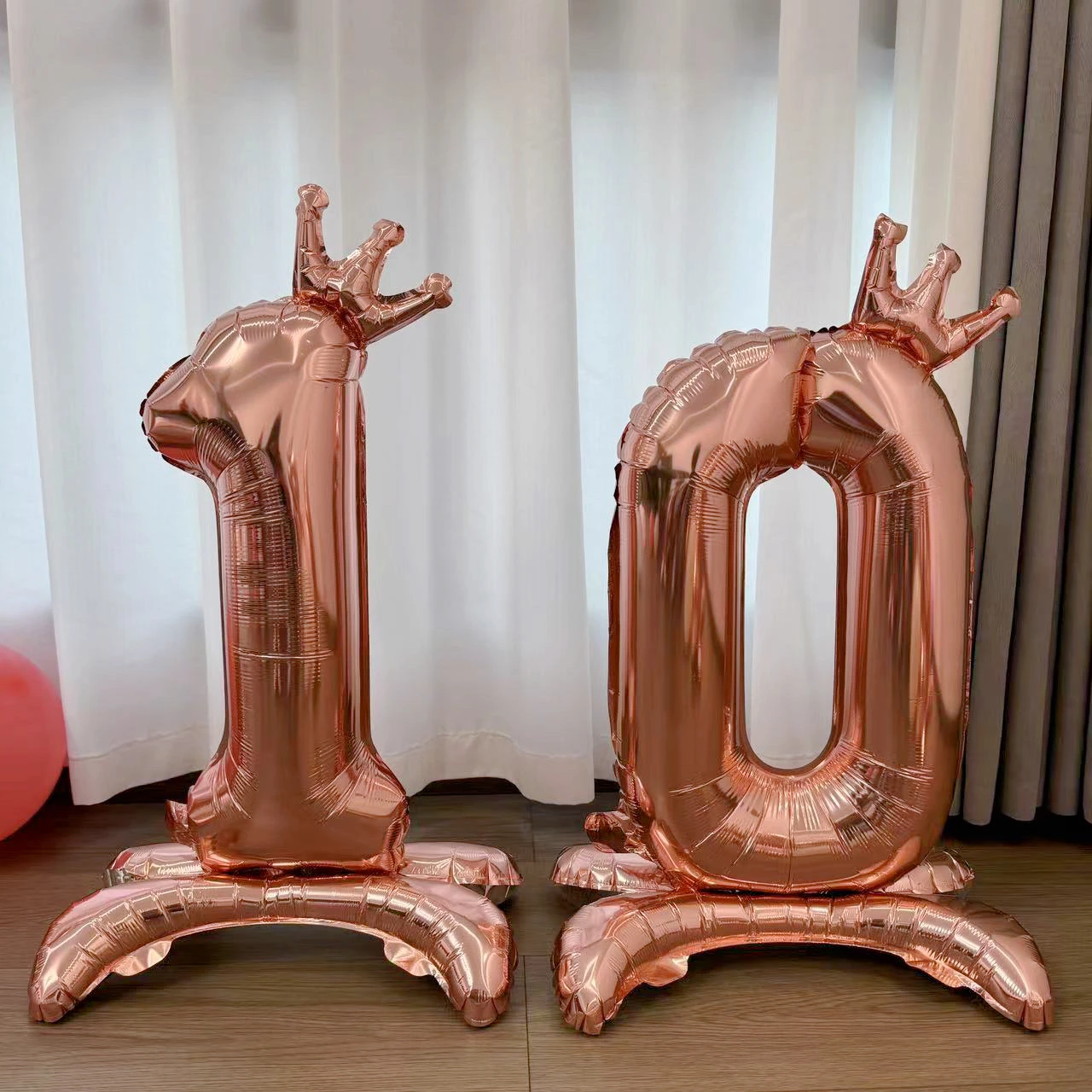 Цифровой воздушный шар 32 дюйма &quotКороны&quot розовый золото WILD FRUIT