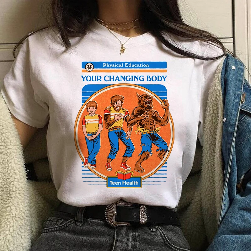 Футболка женская/мужская оверсайз с рисунком демонического дьявола