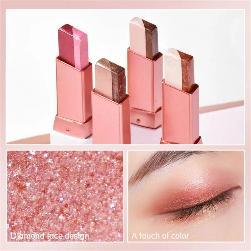 

P.TW O.P Velvet Gradient Color two-color Eye Shadow Stick a Two-color Non-blooming Modified Eye Shadow Pen 2023 NEW