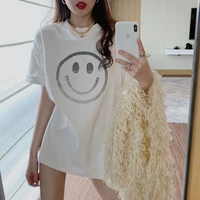 large size t shirt summer clothes for women short sleeve tees korean fashion tshirts white cute tops roupas femininas ropa mujer