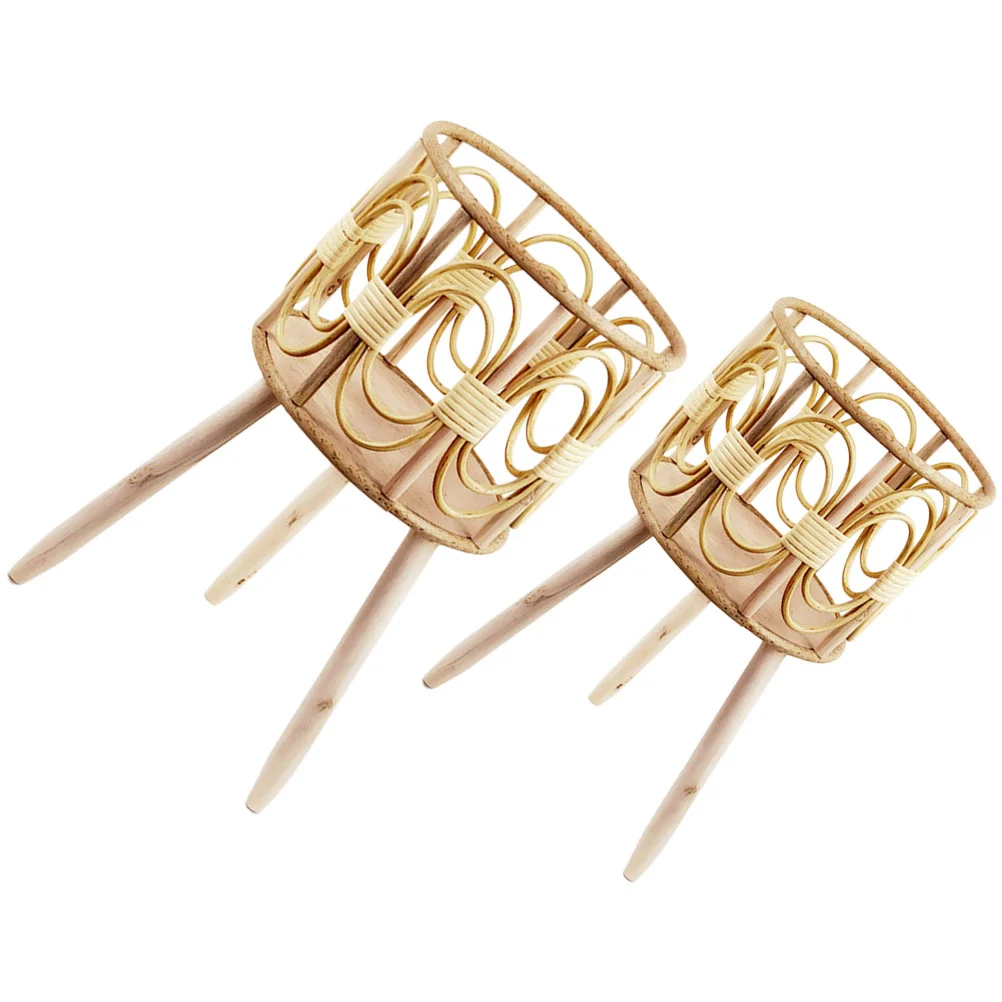 

2pcs Weaving Flowerpot Storage basket Living Room Flower Pot Flower Planter Container