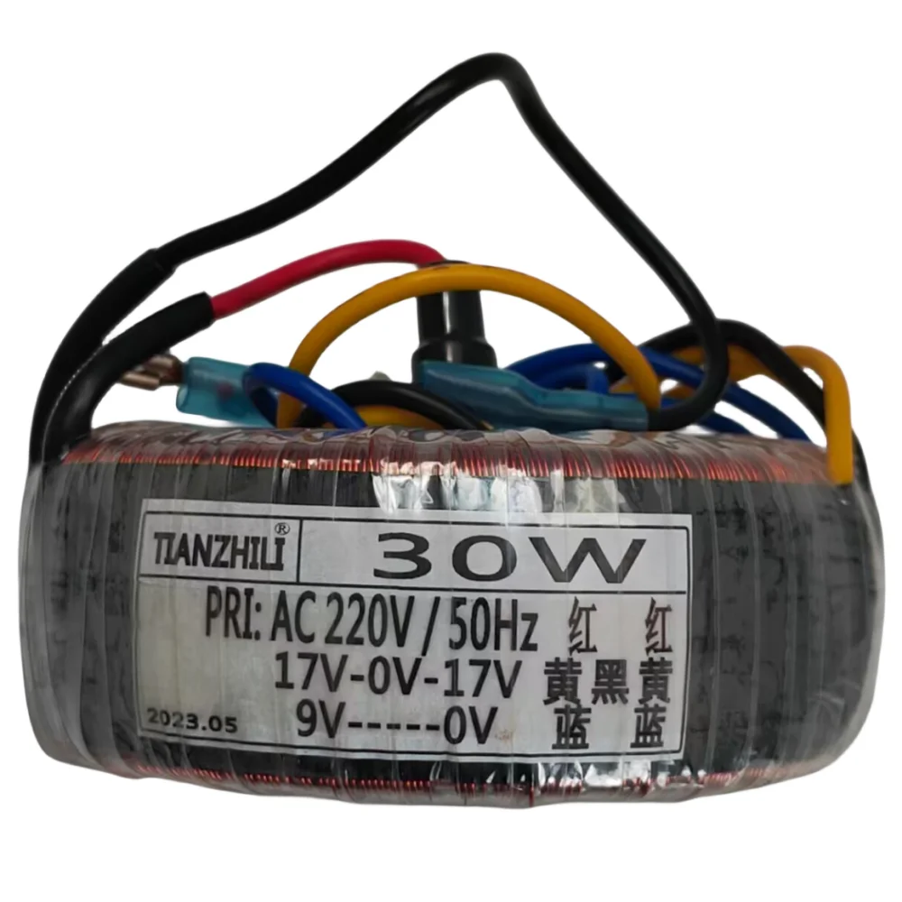 

Тороидальный трансформатор 30W 220В 17В-0-17В 9В