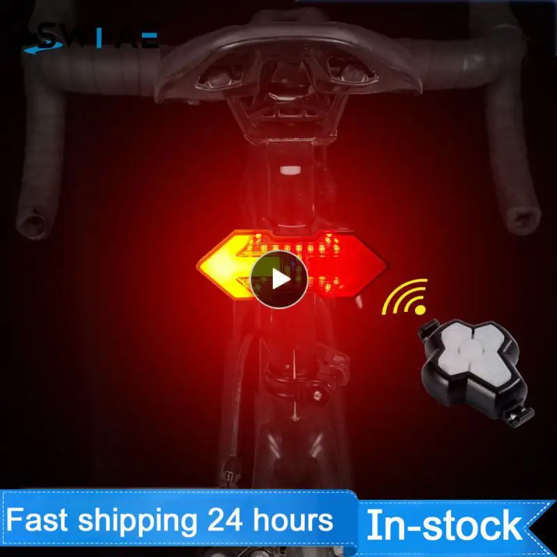 

WEST BIKING Cycling Remote Control Safety Taillight Bicycle Turn Signal Night Riding Warning Light USB Charging Riding Equipment