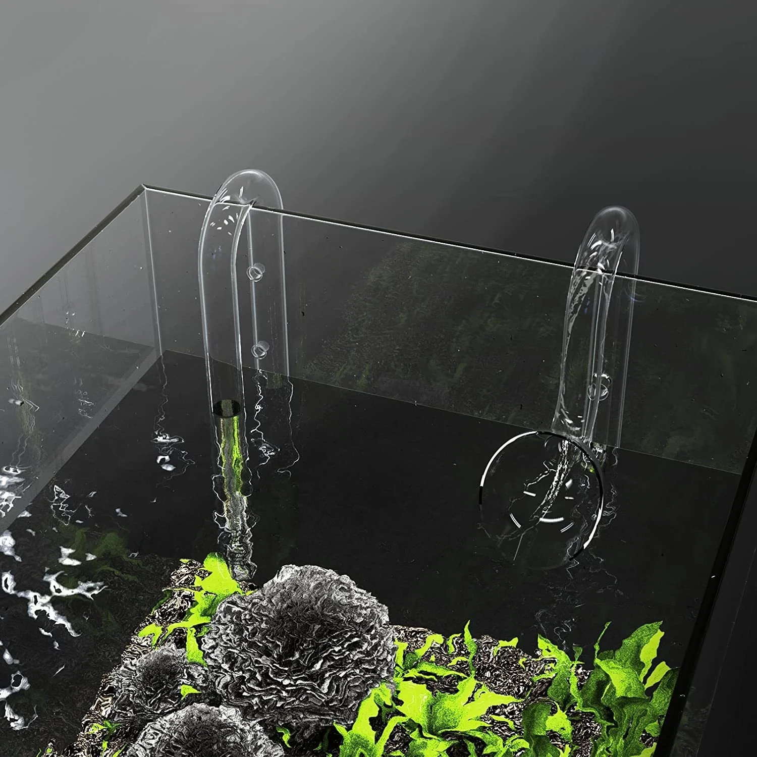 

13/17mm FZONE Aquarium Glass Lily Pipe Kits Surface Inflow Outflow Aquarium Water Plant Tank Filter Fish Tank Filter And Brush