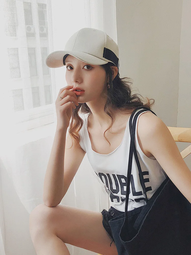 

Duck Tongue Cap Female Student Cap Summer Korean Style Men's Street White Outdoor Sports Autumn Baseball Cap