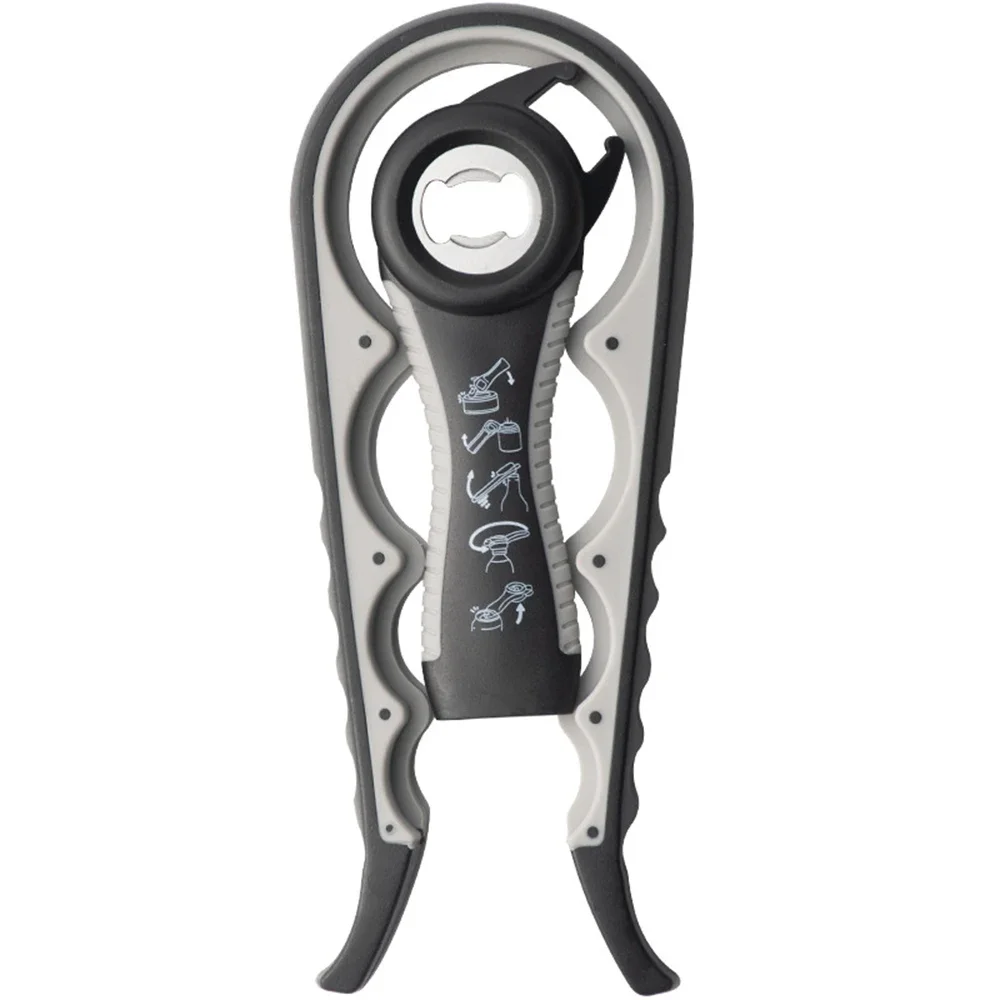 

Открывалка для бутылок «четыре в одном», кухонные многофункциональные открывалки для консервных банок, открывалка для бутылок, нескользящая, экономичная, поворотная открывалка для крышек бутылок