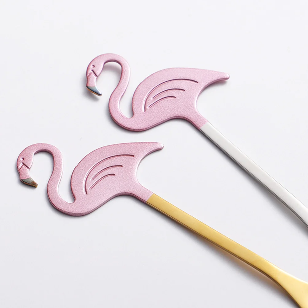 

2Pcs Coffee Spoon Creative Dessert Spoon Practical Stirring Spoon for Home