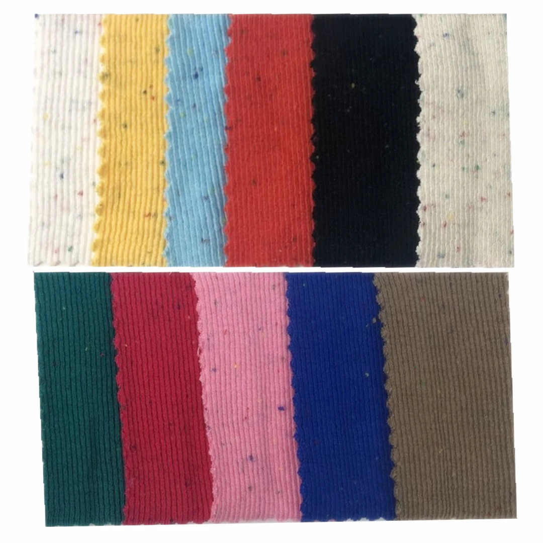 

Knitted Cotton Fabric Multi-color Star Point Stretch Rib Knit 400g Home Textile Decorative Clothing Fabric