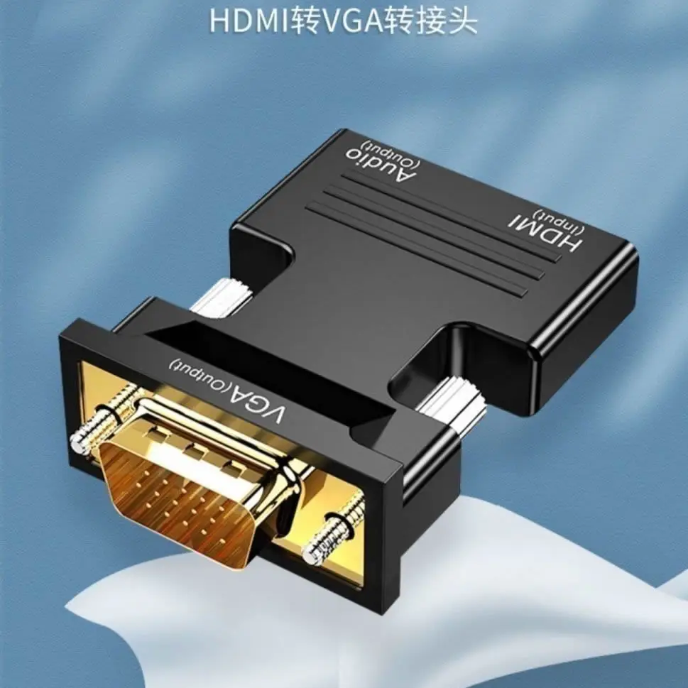 

Оптовая продажа, Бесплатная доставка, преобразователь hdmi в vga + аудио адаптер высокого качества 1920x1080P, 100 шт./лот