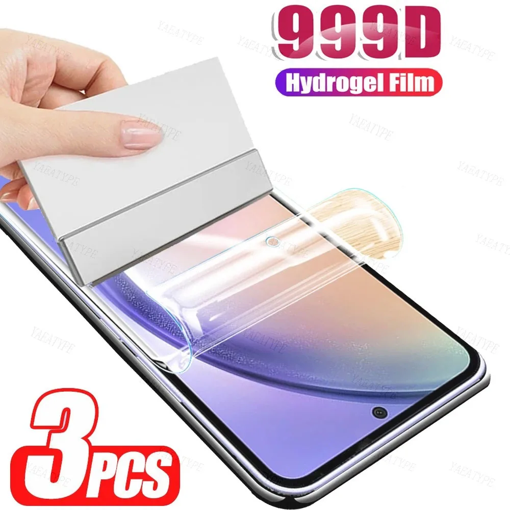3PCS Hydrogel Film For Huawei P30 P40 Lite P20 P50 P60 Pura 70 Pro + Ultra Screen Protectors Mate 60 40 20 50 Gel