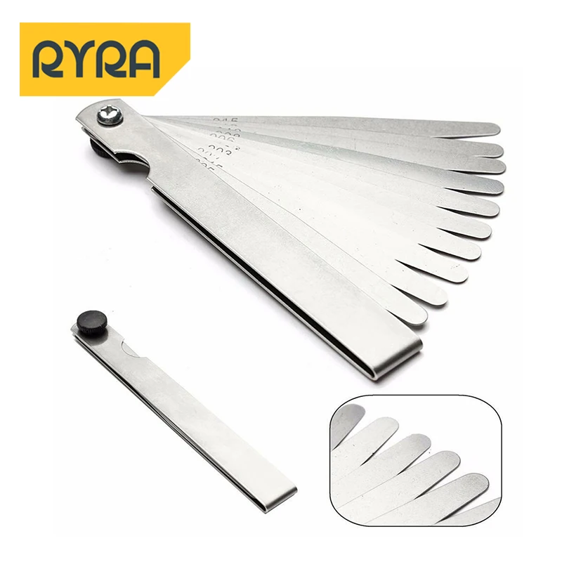 

17/20 лезвий толщиной от 0,2 до 1 мм, 14 дюймов, 17 дюймов, толщина лезвия, метрический наполнитель, Feeler, инструмент для измерения толщины клапана, Shim Use