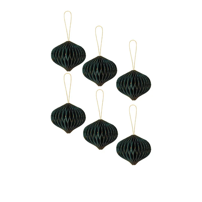 

Рождественские бумажные фонарики 6 шт.