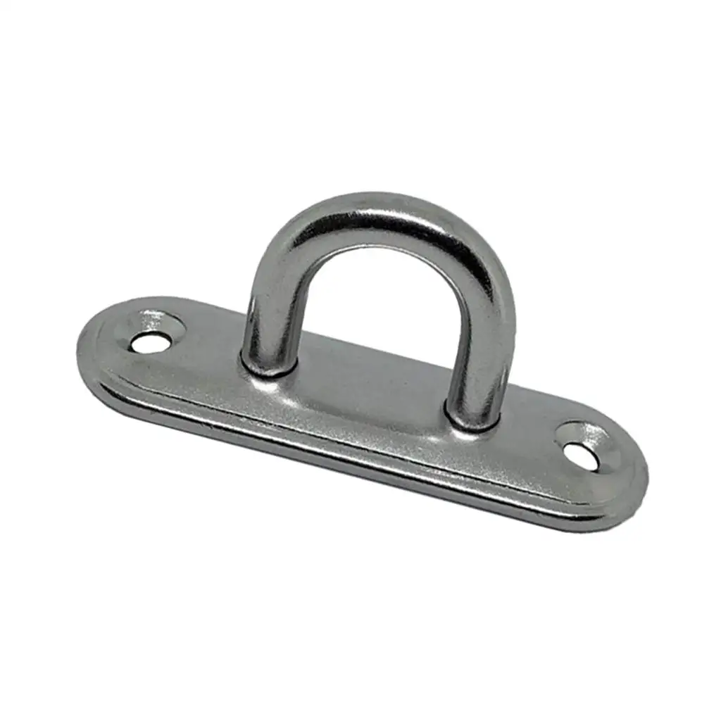 

304 Stainlee Steel Pad Eye Plate Marine Boat Wall Mount Hook Hanger Anchor