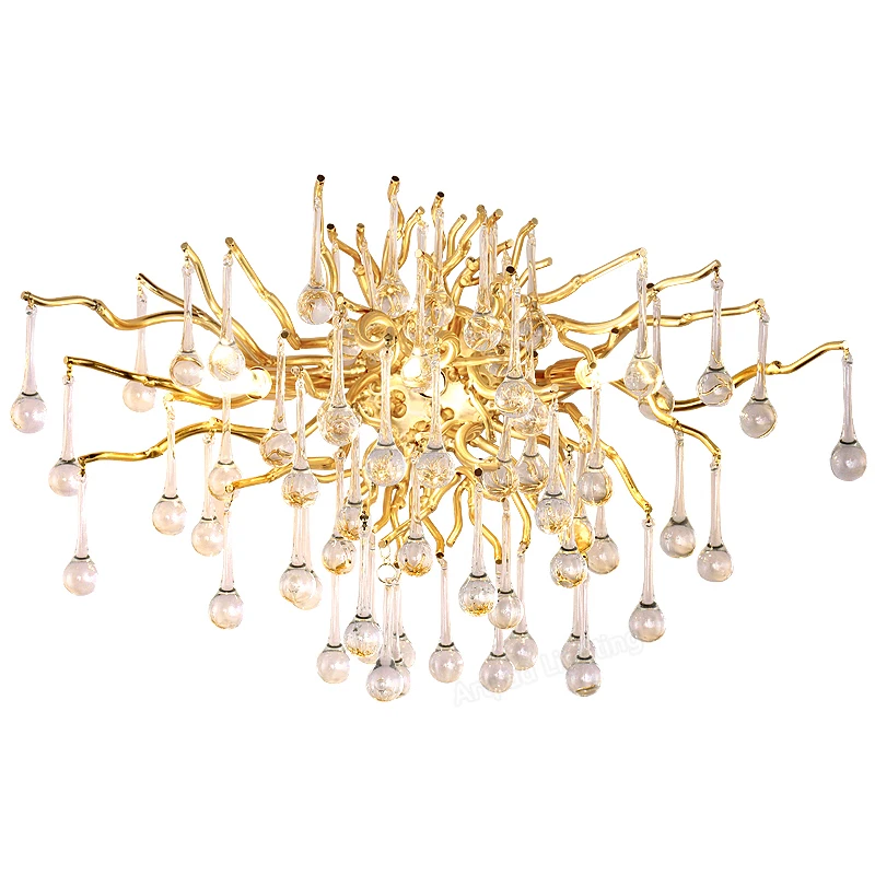 Nordic Led Crystal Wall Lamp Bedside Lamp Gold Luxury Lighting for Bedroom Living Room Decor TV Background Sconces Lights
