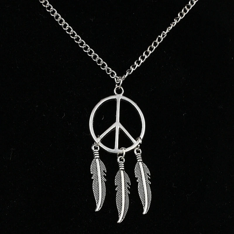 Модные Ретро ожерелья Ловец снов кулон Панк египетская Королева йога перо знак
