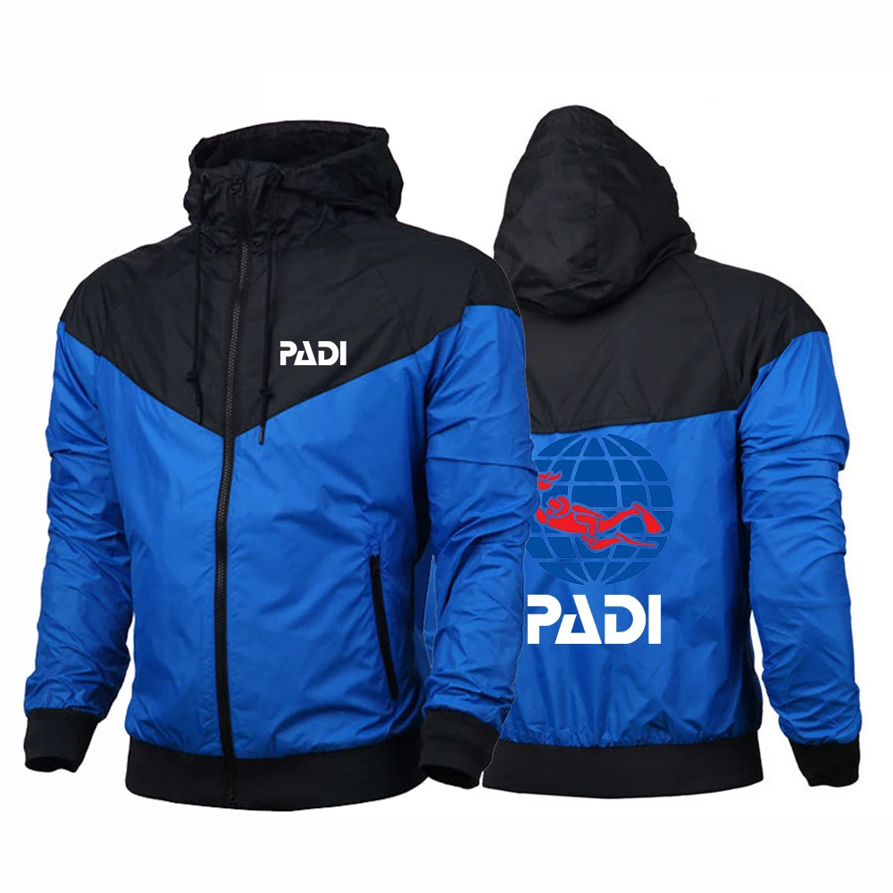 2022 толстовка с логотипом акваланга Padi толстовки на молнии Лоскутная куртка в