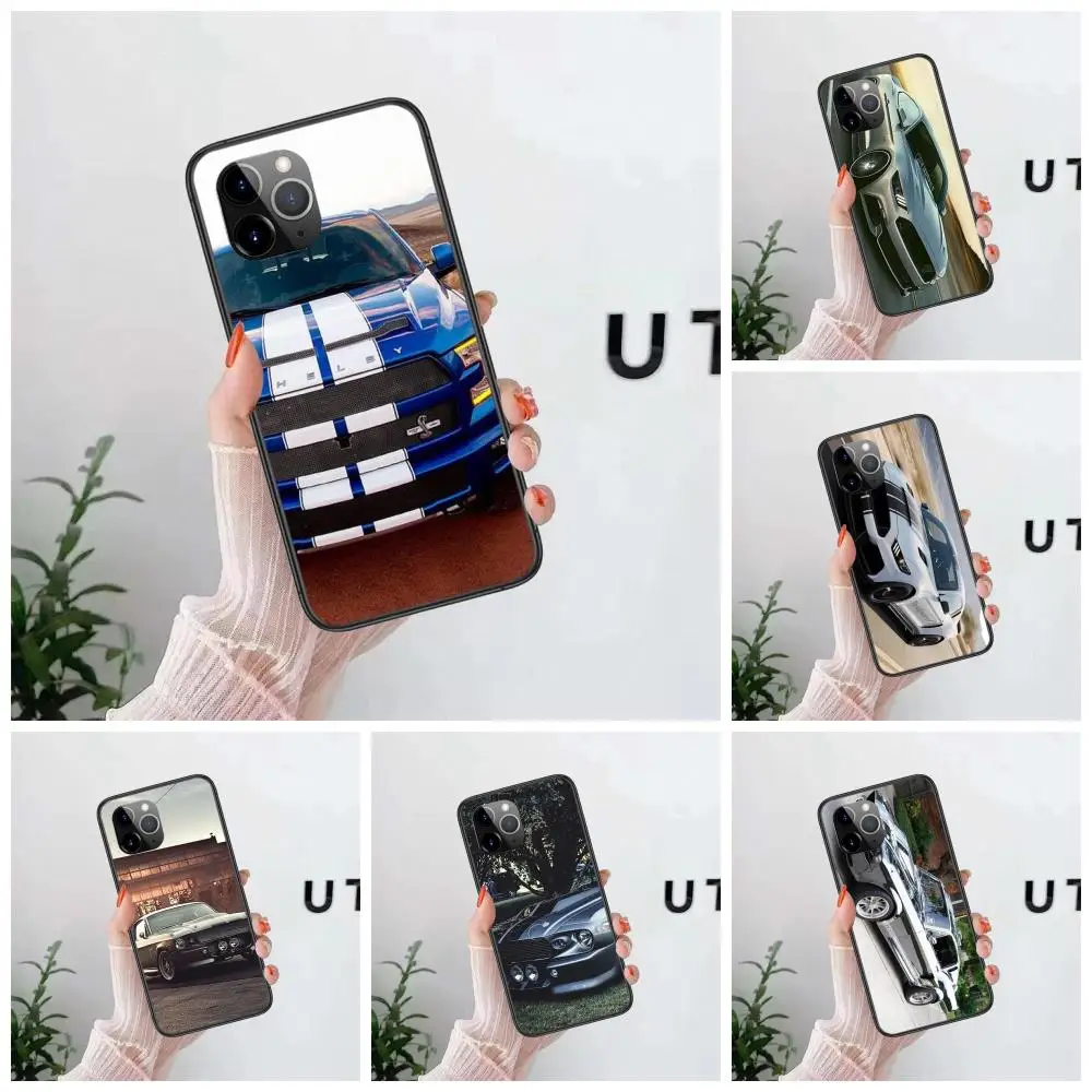 For Xiaomi Pocophone F1 F2 F3 Note 3 10 Max 3 2S M3 X2 X3 GT NFC Lite Play Pro 5G Mall 1967 Mustang Shelby Gt500 Black Back
