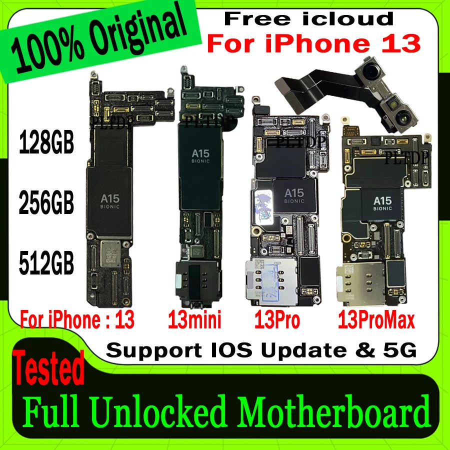 Najtaniej Bezpłatna Dostawa Przy IPhone 13 Pro Max/12 Pro Max Płyta Główna Wsparcie Aktualizacja Nie ICloud Płyta Logiczna Dla IPhone 12 13 Mini Dobra Robota