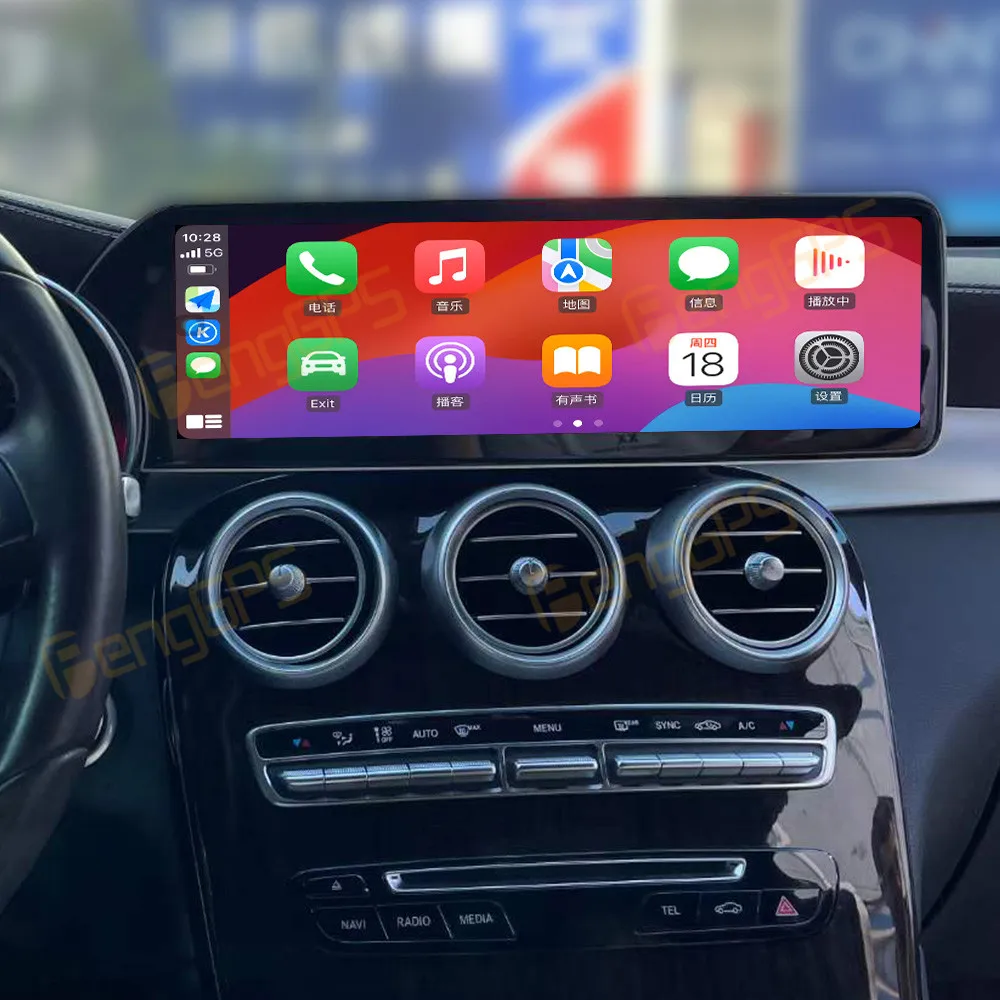 Для Mercedes-Benz C/GLC/V W205 2015-2018 автомобильный радиоприемник беспроводной Carplay Android Auto