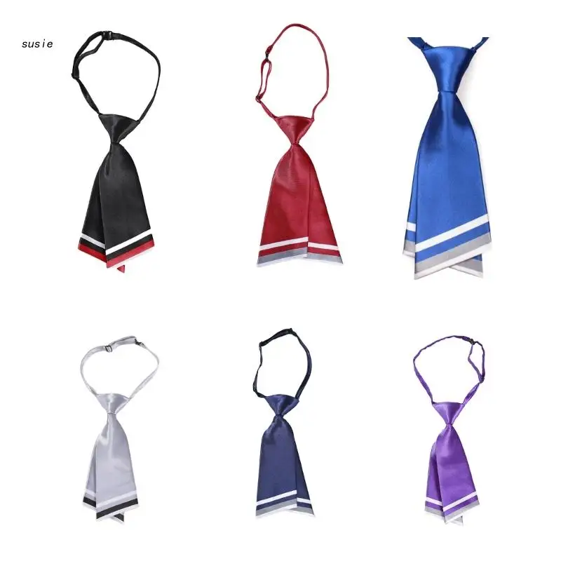 

X7YA Student Shirt Necktie Women College-Style Uniform Adjustable Ties for Girls