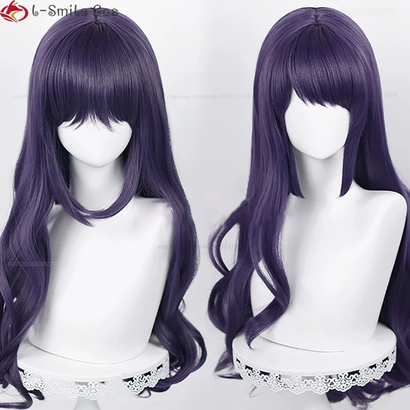 Anime My Dress-Up Darling Cosplay Marin Kitagawa Wig Sexy Bunny Girl 80cm Short Dark Purple Heat Resistant Synthetic Hair Wigs