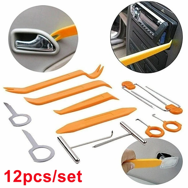 12pcs/set Car Audio Disassembly Tool Plastic Car Dashboard Panel Install Removal Pry Tool