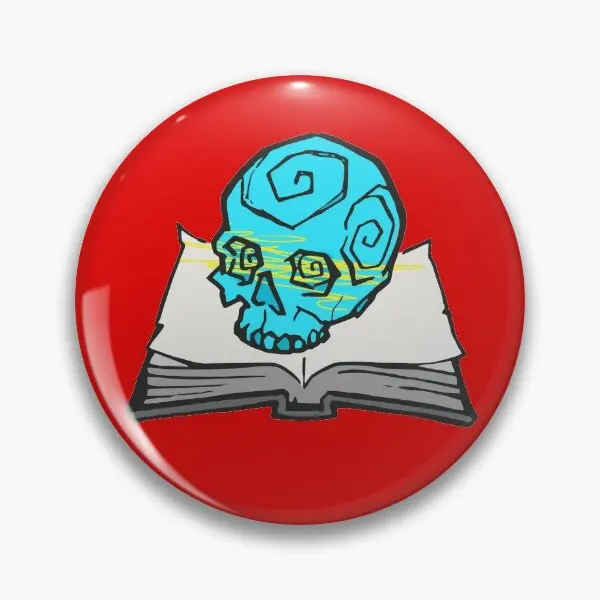 

Мягкая булавка для пуговиц в виде черепа и книги, забавная креативная Женская бижутерия, булавка для лацкана, мультяшный металлический знач...