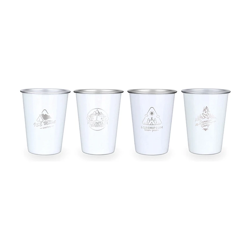 

304Stainless Steel Beer Cup Cold Drink 350Ml Coffee Tumbler Tea Milk Mugs Home For Camping Household Office