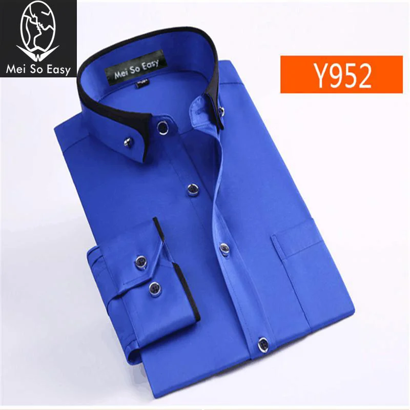 

Рубашка мужская с длинным рукавом, большие размеры m-4xl5xl6xl7xl8xl 9XL, официальная однотонная Свободная блуза, весна