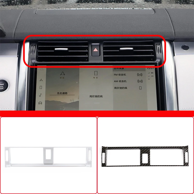 

For Land Rover Discovery 5 LR5 2021-22 ABS Car Central Control Air Conditioner Outlet Frame Cover Trim Stickers Car Accessories