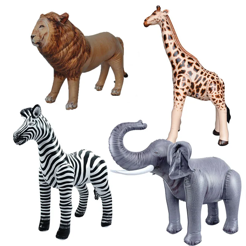 

Huge Simulation Animals Inflatable Balloon Wild Frog Elephant Giraffe Zebra Kids Birthday Party Woodland Swimming Pool Party Dec