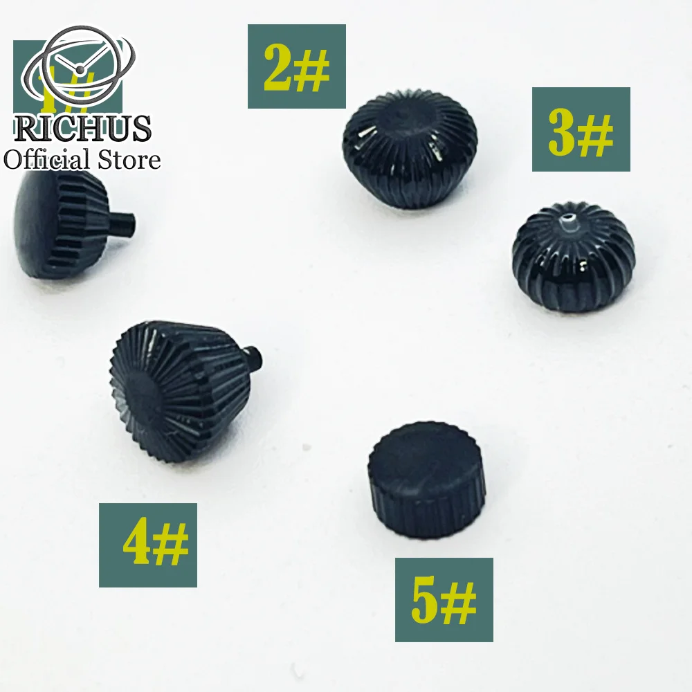 

Balck Watch crown Fit ETA 6497,6498 ST3600 Movement watch parts Black PVD Stainless steel Crown