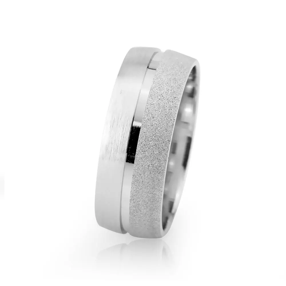 

Классическое мужское обручальное кольцо с двойной полосой, искусственное серебро, элегантный дизайн, Сделано в Турции