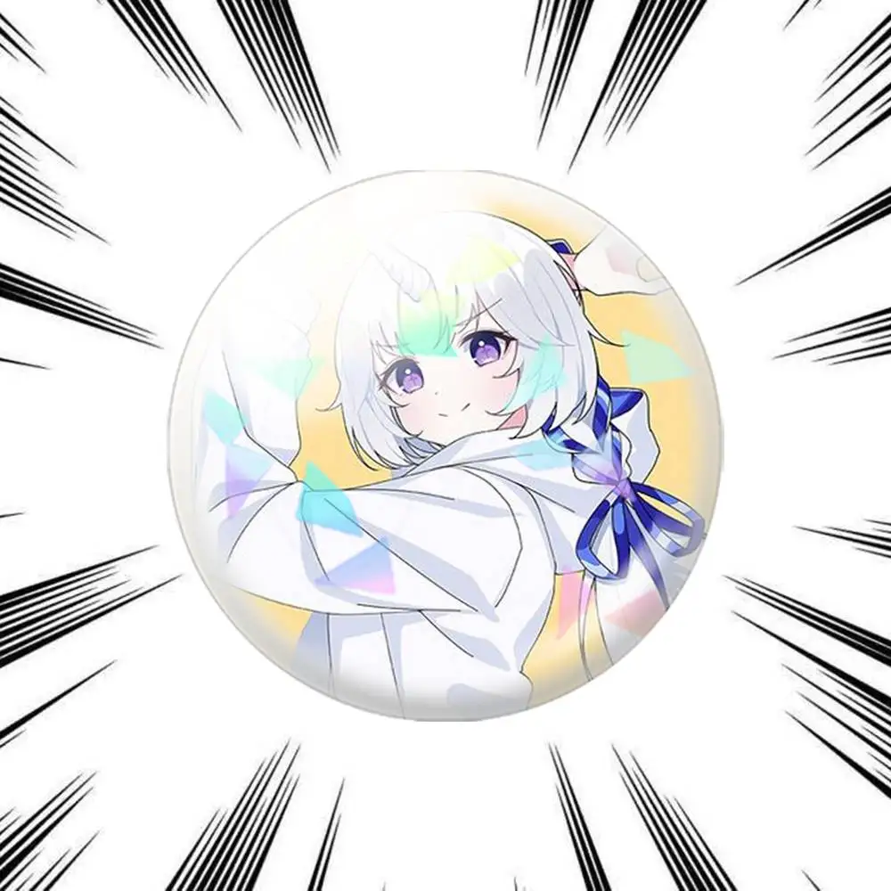 Фото Брошь-значок Ayatsuno Yuni StelLive VTuber 75мм 44мм 25мм для рюкзака, головного убора, аксессуаров, игрушек №4