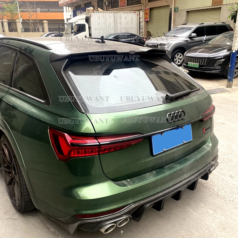 

Для нового Audi A6 Avant C8 2019-2023 A6 Allroad спойлер из АБС-пластика крылья багажника автомобиля задний спойлер A6 аксессуары предназначенные для украше...