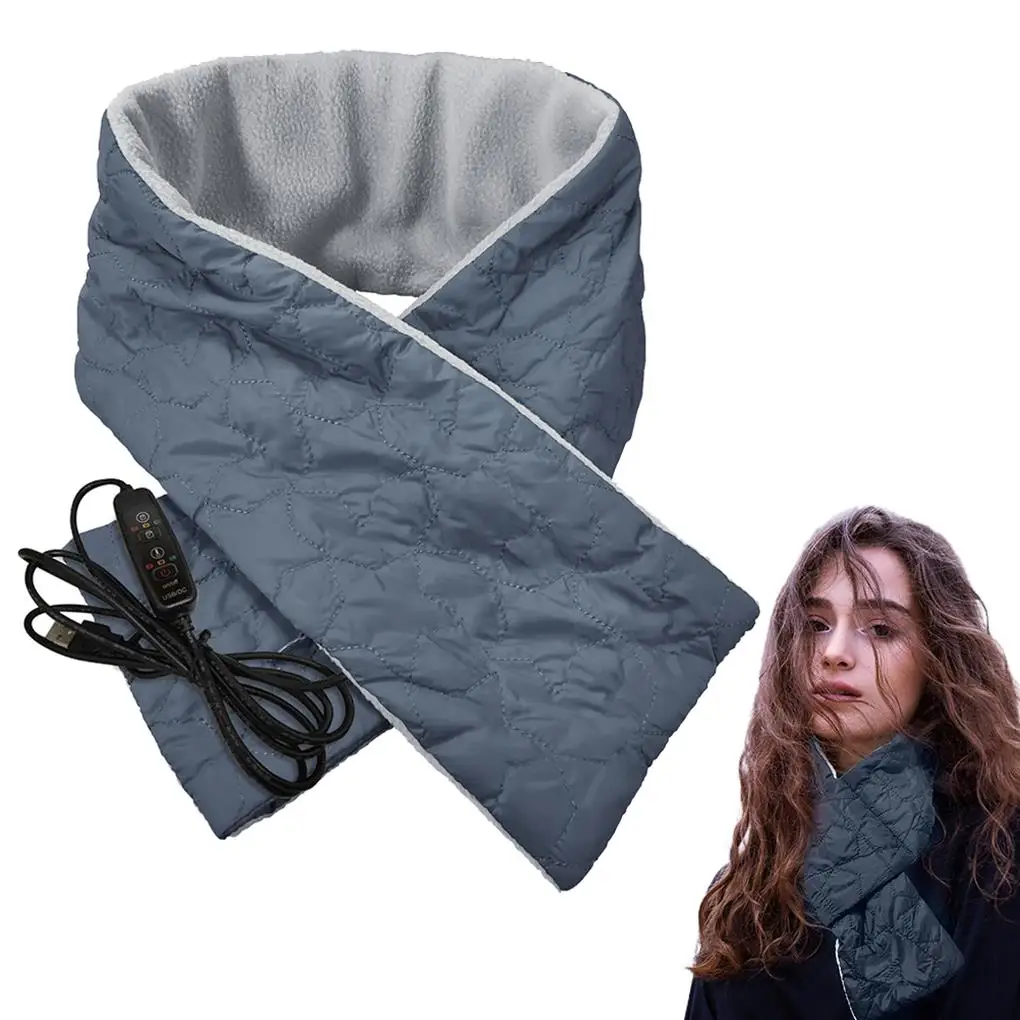 

Heated Scarf Comfortable Breathable Heating Scarves Multi Modes Easy to Clean Long Using Smart Neckerchief Woman Autumn