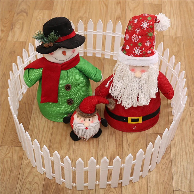 

11 x 29cm Plastic Fence For Garden Indoor Fence For Kindergarten Flowers Garden Vegetables Small Christmas Decoration