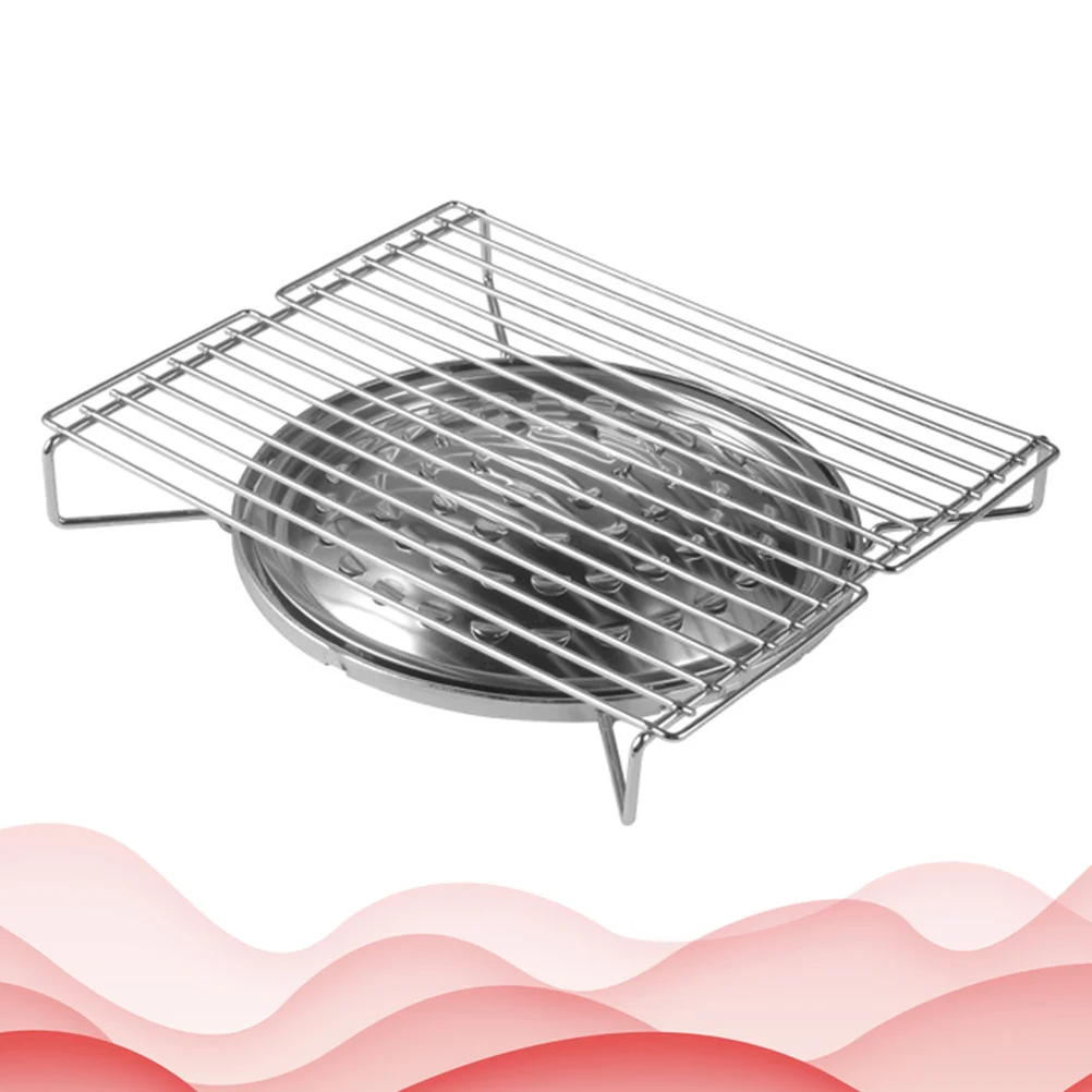 

Outdoor Griddle Grill BBQ Portable Barbecue Stainless Steel Camping Stove Travel Accessories Burner