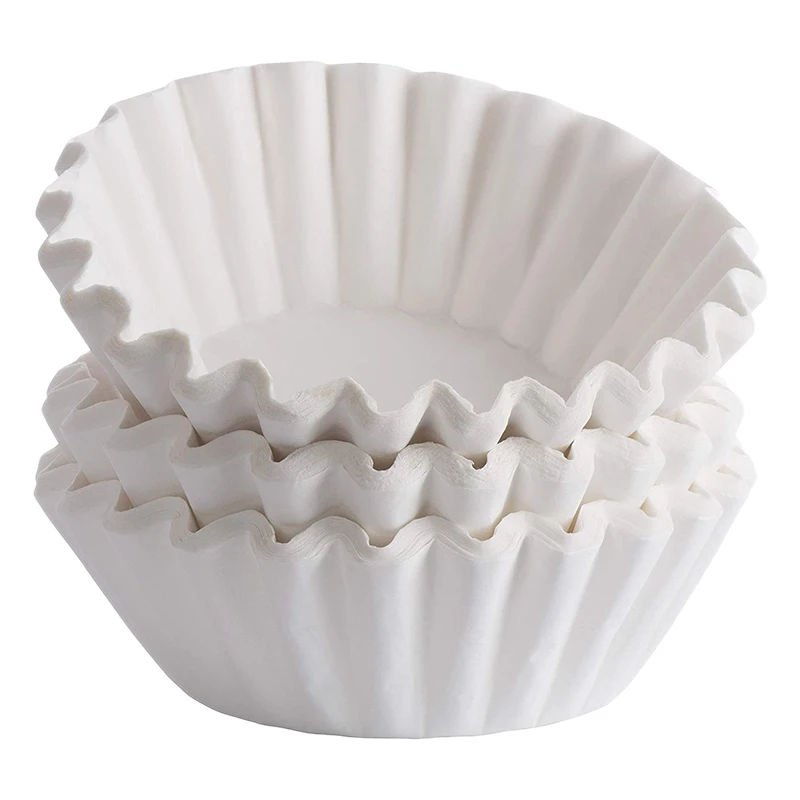

500Pcs 8/12 Cups Size Coffee Filters for Wilbur Curtis, Bloomfield, Bunn Coffee Maker Filters - White