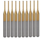 10 шт. режущие инструменты с ЧПУ x 7 мм титановые левосторонние режущие кукурузные зубцы фреза для печатной платы Концевая фреза