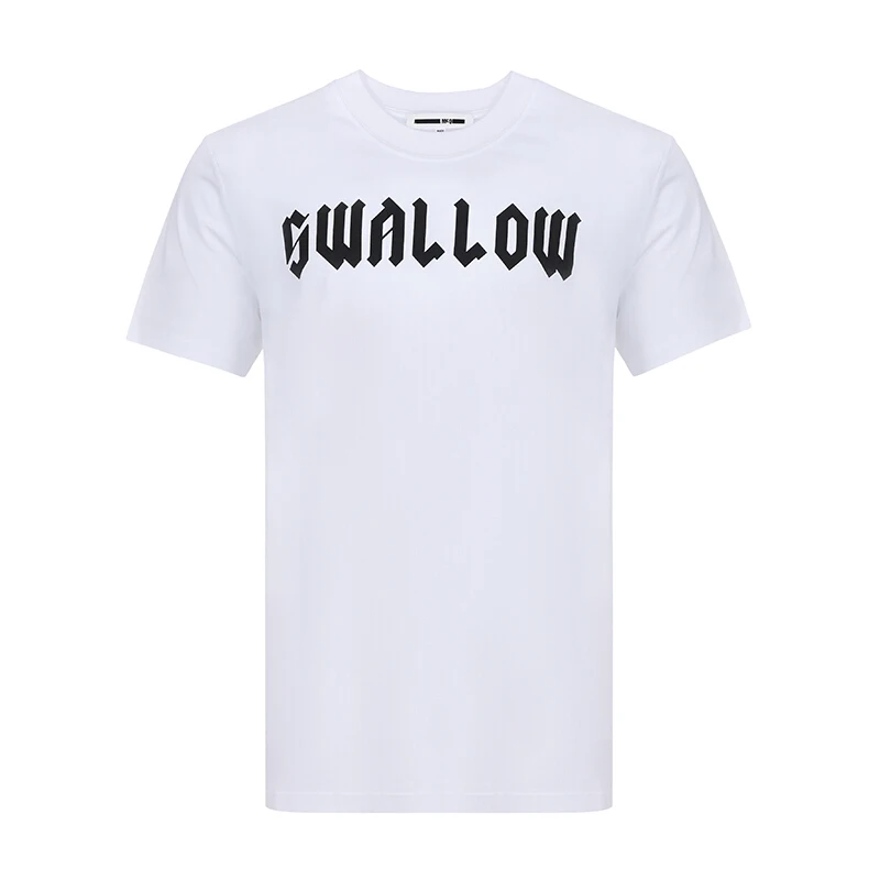 

MCQueen Tees Men's and Women's Unisex Letter Printed Round Neck Short Sleeve All-match T-shirt