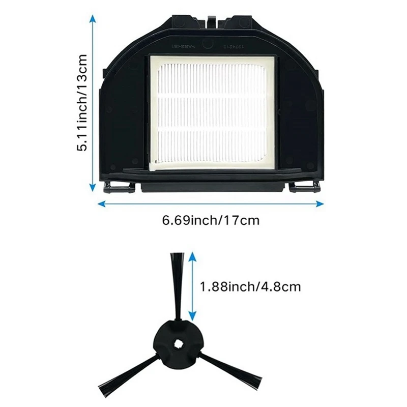 Вакуумные фильтры Hepa боковая щетка для Shark RV2310 Matrix /RV2310 моющийся робот запасные