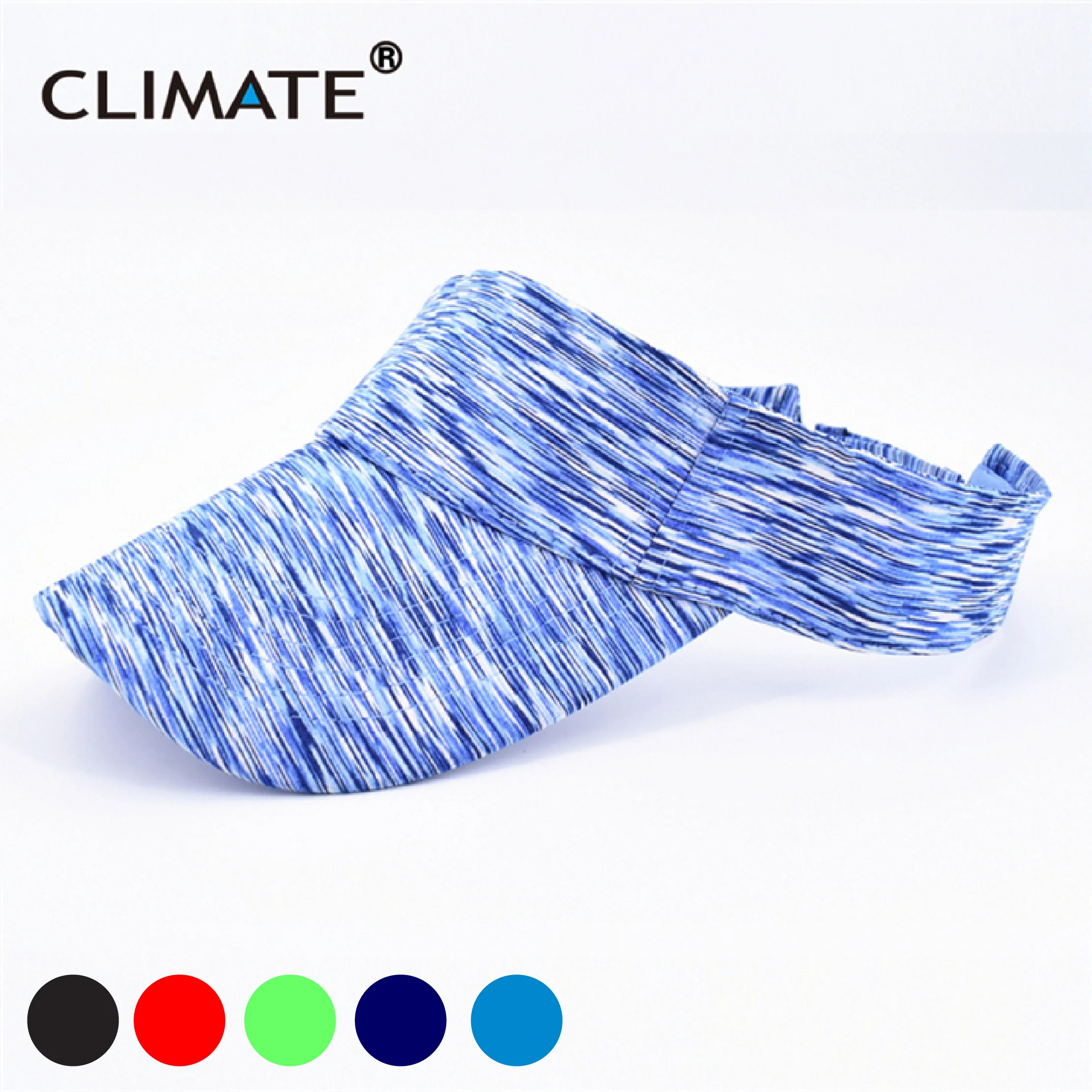 

CLIMATE Summer Cool Sun Visor Hat Striped Summer Running Sports Cap Cool Outdoor Sun Protection Hat Visors Man Woman Sun Caps