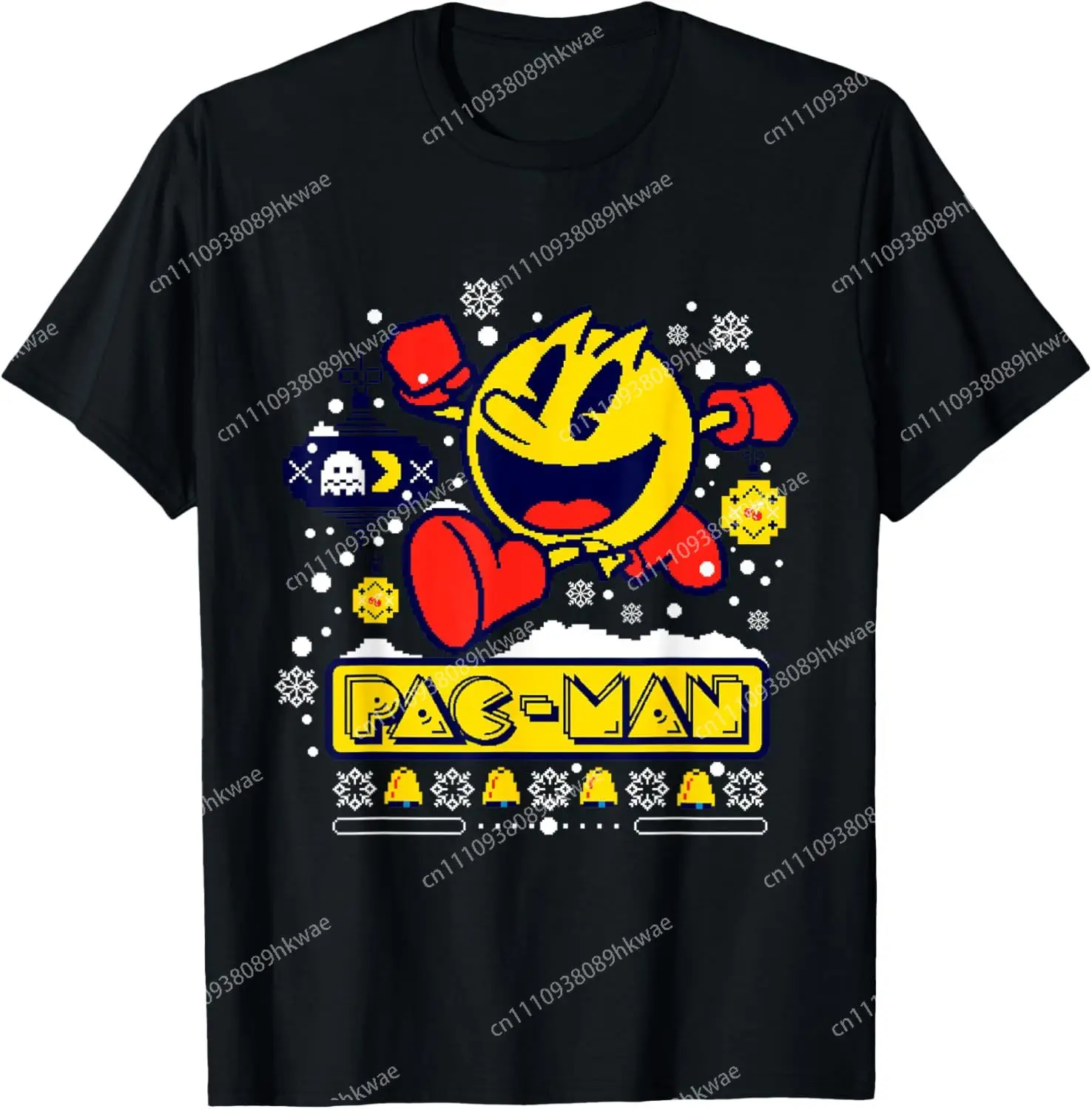 Фото Футболка Bandai PAC-Man, модная повседневная забавная футболка для мужчин и женщин, S-6XL, летняя №1
